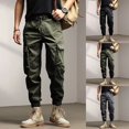thumbnail image 4 of MYG Mens Loose Cargo Pants with Multiple Pockets Straight Trousers Outdoor Overalls, 4 of 6