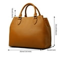 thumbnail image 4 of FEIMINA Genuine Leather Tote Bag For Women, Designer Handbags ,Large Crossbody Bag, Purses Shoulder Bags For Women (Brown), 4 of 11