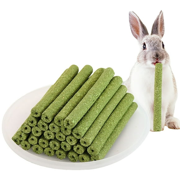 30PCS Pet Chew Toy Creative Natural Grass Stick Grass Chew Stick for Rabbit