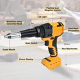 thumbnail image 2 of Dewalt 20V Cordless Rivet Gun, 1/8", 5/32", 3/16" Brushless Rivet Gun, 20 Rivets and LED Light, 3 Adapters, Automatic Electric Rivet Nut Guns, 2 of 5