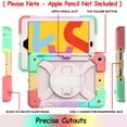 thumbnail image 6 of LTROP iPad 10.2 Case 2021/2020/2019 - iPad 9th/8th/7th Generation Case for Kids, Shockproof Kids iPad 10.2 Case with Pencil Holder/360 Rotating Stand/Hand Strap for iPad 9/8/7 10.2-inch, Rose Gold, 6 of 9