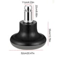 thumbnail image 1 of Lot de 5 Roues de Chaise de Bureau en PU Convertir Chaise de Bureau avec Design Pratique Ours Ferme Plus de Poids Antidérapant Protéger Plancher Roue Fixe Pièces de Remplacement pour Chaises, 1 of 6