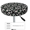 thumbnail image 4 of Gukieu Daisies Flowers Print Round Chair Cover, Dust-proof and Non-slip Bar Chair Protective Cover, Suitable for Bars, Restaurants, Offices-12 inch, 4 of 7