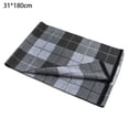 thumbnail image 2 of Bufanda cálida de cachemira para hombre, suave, cálida, elegante, a cuadros, de lujo, 2 of 5