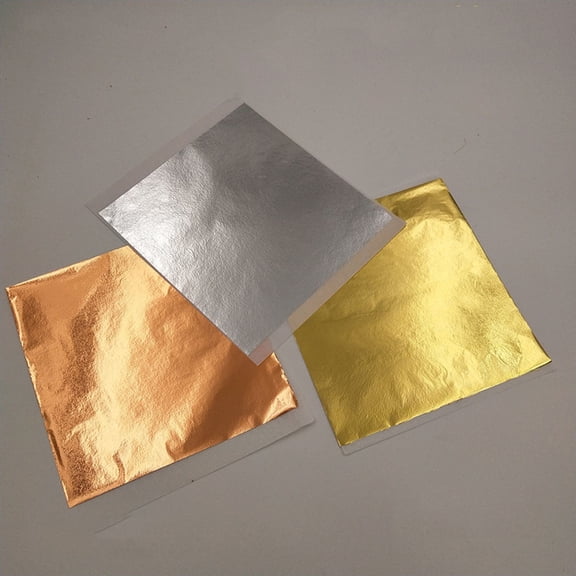 Masteelf 300pcs Imitation Gold Foil Paper Wrapping Paper Gift Package for Packaging Chocolate Crafting (Golden, Rose Gold, Silver, 100 for Each)