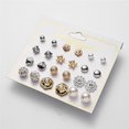 thumbnail image 2 of ziyahi 12 Pairs Rhinestones Girls Earring Set Crystal Ear Stud Earrings Multiple styles No.11 s, 2 of 6