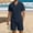 #245-Navy, variant on Mens 2 Piece Linen Blend Camp Collar Short Sleeve Shirt and Drawstring Shorts Set Casual Summer Outfit for Men Beach White M Gifts for Father