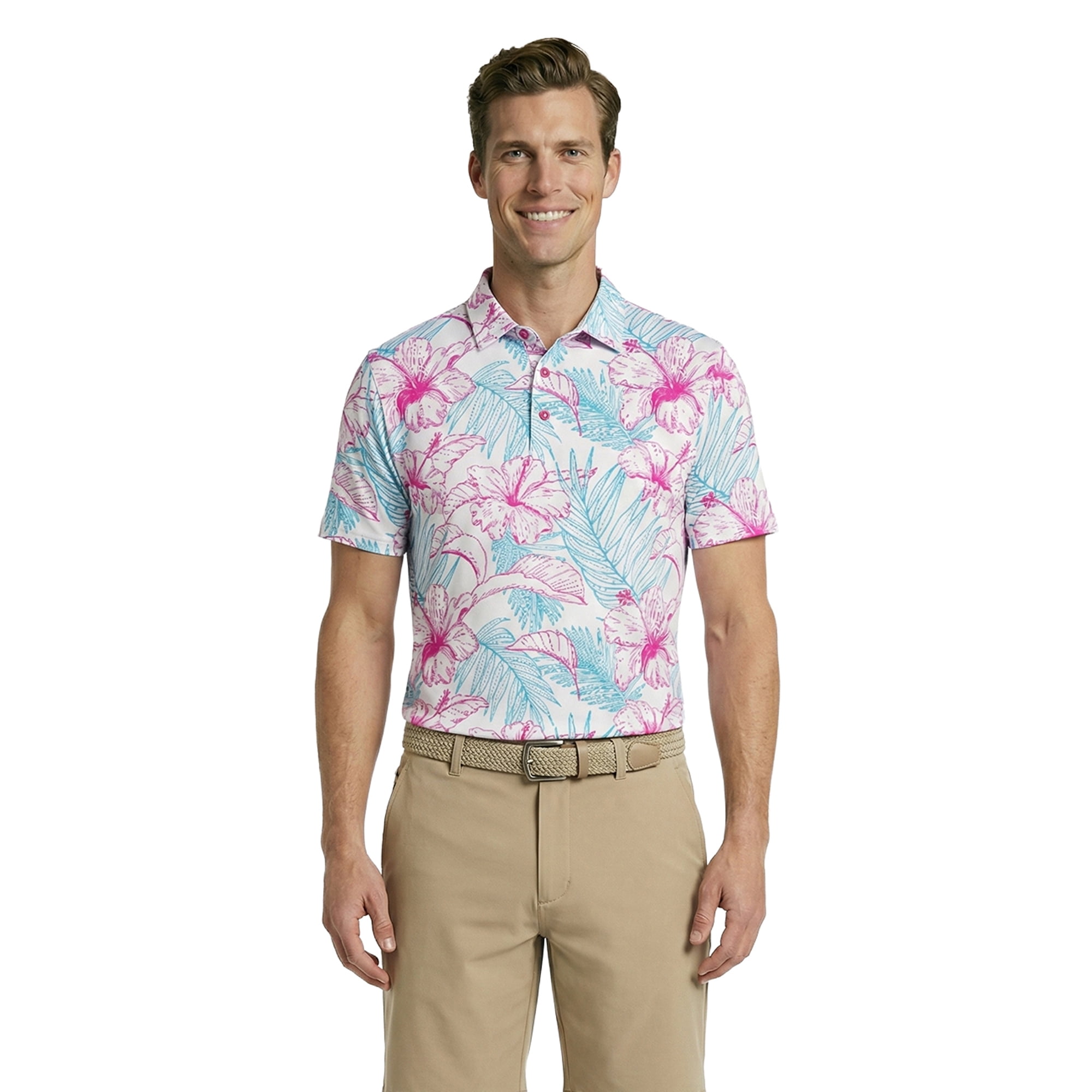 Birdie Bound Men's and Men's Big & Tall Novelty Golf Polos, Sizes
