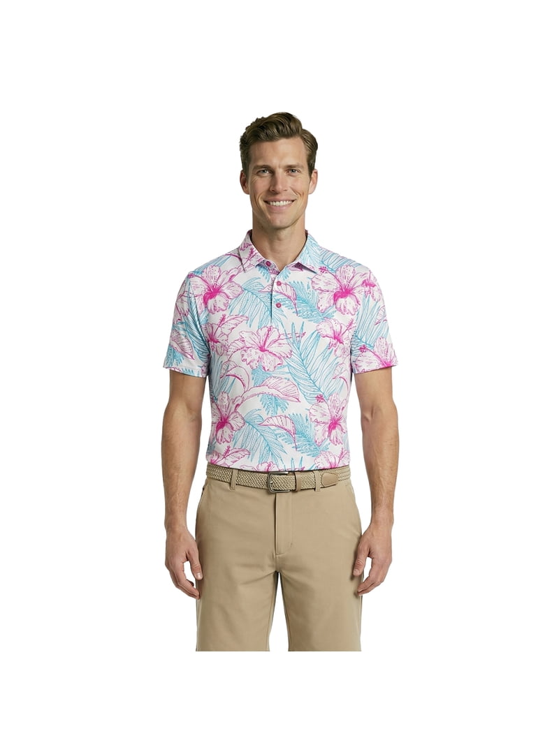 Birdie Bound Men's and Men's Big & Tall Novelty Golf Polos, Sizes