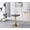 White, variant on Euroco 23.6" Square Dinning Table for 2 ,Modern Bistro Table with Metal Pedestal Base,Small Kitchen Table for Apartment,Office, Living Room,Black