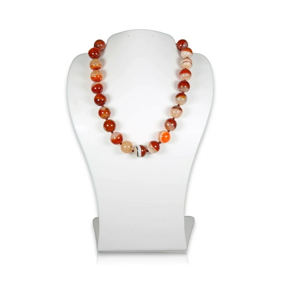 MGR! My Gems Rock Orange Agate Statement Necklace, 1 Count