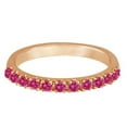 thumbnail image 2 of Pink Sapphire Stackable Band Ring Guard in 14k Rose Gold (0.38ct), 2 of 2
