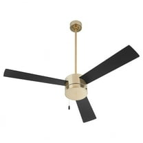 3-119-40 Oxygen Lighting Allegro - 3 Blade Ceiling Fan-12.25 Inches Tall and 52 Inches Wide-Aged Brass Finish