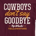 thumbnail image 3 of Yellowstone - Cowboys Don't Say Goodbye - Men's Short Sleeve Graphic T-Shirt, 3 of 6