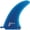 Blue, variant on Ray Gun Fins Fiberglass / Volan Red Single Fin - 7.5"