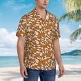 thumbnail image 2 of Lsque Monkey Sloth pattern Hawaiian Shirt for Men, Unisex Summer Beach Casual Short Sleeve Button Down Shirts-XX-Large, 2 of 9