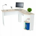 thumbnail image 3 of Inval Bureau d'Ordinateur en Forme de L Merlin en Érable et Blanc, 3 of 9