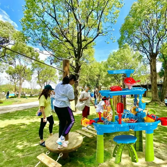 Table d'Eau et de Sable pour Enfants, Table d'Eau anti-UV pour Intérieur Extérieur