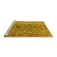 thumbnail image 2 of Ahgly Company Machine Washable Indoor Rectangle Persian Yellow Traditional Area Rugs, 6' x 9', 2 of 4