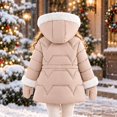 thumbnail image 5 of TBWNWG Girls Winter Padded Coat with Gloves Warm Long Jacket, 5 of 8