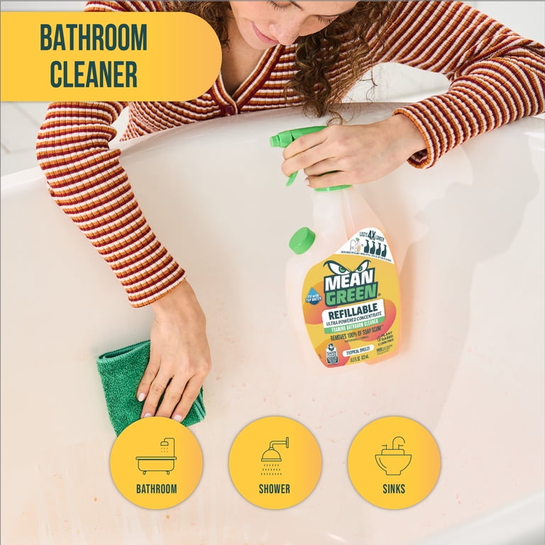 Mean Green Tropical Breeze Refillable Bathroom Cleaner photo 7
