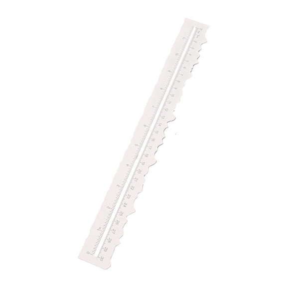 Giaone Deckle Edge Ruler Irregular Edged Ruler For Scrapbooking Card Making Drawing