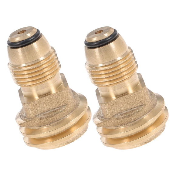 HLONK 2 Pcs Natural Gas Conversion Kit for Grill Propane Fittings Golden