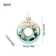 thumbnail image 3 of Adorno Navideño de Plástico para La Punta Del Árbol: Estrella Verde de 8X7 Cm con Forma de Rosquilla, Caramelo o Bagel | Paquete de 4 Adornos Colgantes para Las Fiestas, 3 of 6