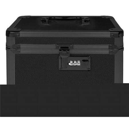 Vaultz VZ03588 Locking Storage Box, Tactical Black 