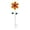 🔥 Orange_Base#800, variant on Metal Garden Flower Stake Decoration for Yard, Spinning Windmill Outdoor Patio Lawn Ornament, Iron Ground Insert Landscaping Decor