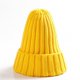 thumbnail image 2 of Sonducket Sombrero Unisex mezclas de algodón sólido cálido HIP HOP sombreros de punto hombres gorras de invierno mujeres Skullies gorros para Sombreros amarillo Sonducket AP000123-15, 2 of 6