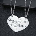 thumbnail image 6 of Jiaroswwei 1 Pair Pendant Necklace Charming All Match Long Lasting Mother Daughter Love Puzzle Necklace for Women, 6 of 8