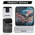 thumbnail image 4 of XYZCANDO American Flag RV Window Shade Eagle Camper Window Cover RV Skylight Cover Blackout Window Cover Sunproof UV Rays Protection Camper Trailer Fan Vent Cover RV Vent Covers for Roof Black, 4 of 7