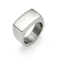 thumbnail image 1 of Bague en Acier Inoxydable Poli Taille 8, 1 of 3
