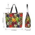 thumbnail image 5 of Naloa Begetable Tote Bag for Women Large Capacity Shoulder Bag for College Work Travel Shopping, 5 of 8