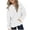 White, variant on Girls Hooded Sweatshirt, Warm Thickened Long Sleeve Pullover with Pocket for Toddlers and Big Kids Casual Outerwear
