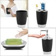 thumbnail image 2 of CIYISON 4pcs Complete Plastic Bathroom Set Toothbrush Cup Soap Dispenser Storage Kits, 2 of 10