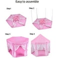 thumbnail image 6 of Hommoo Canddidliike Clearance Tents for Kid, Portable Kids Children Play Tent, Outdoor Indoor Princess Castle Play Tent,Pink, 6 of 11