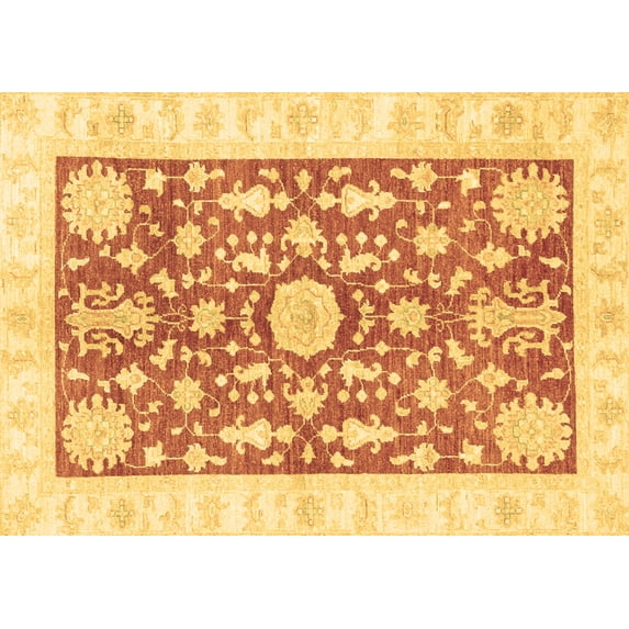 Ahgly Company Indoor Rectangle Oriental Brown Traditional Area Rugs, 6' x 9'