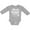AC-Heather Grey, variant on Inktastic Florida is My Happy Place with Palm Trees Boys or Girls Long Sleeve Baby Bodysuit