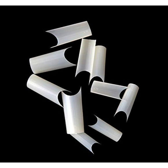 500pcs C Curve Nail Tips Acrylic Gel White False Nails 10 Sizes for Nail Salons and DIY Nail Art