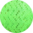 thumbnail image 1 of Ahgly Company Indoor Round Abstract Green Modern Area Rugs, 7' Round, 1 of 4