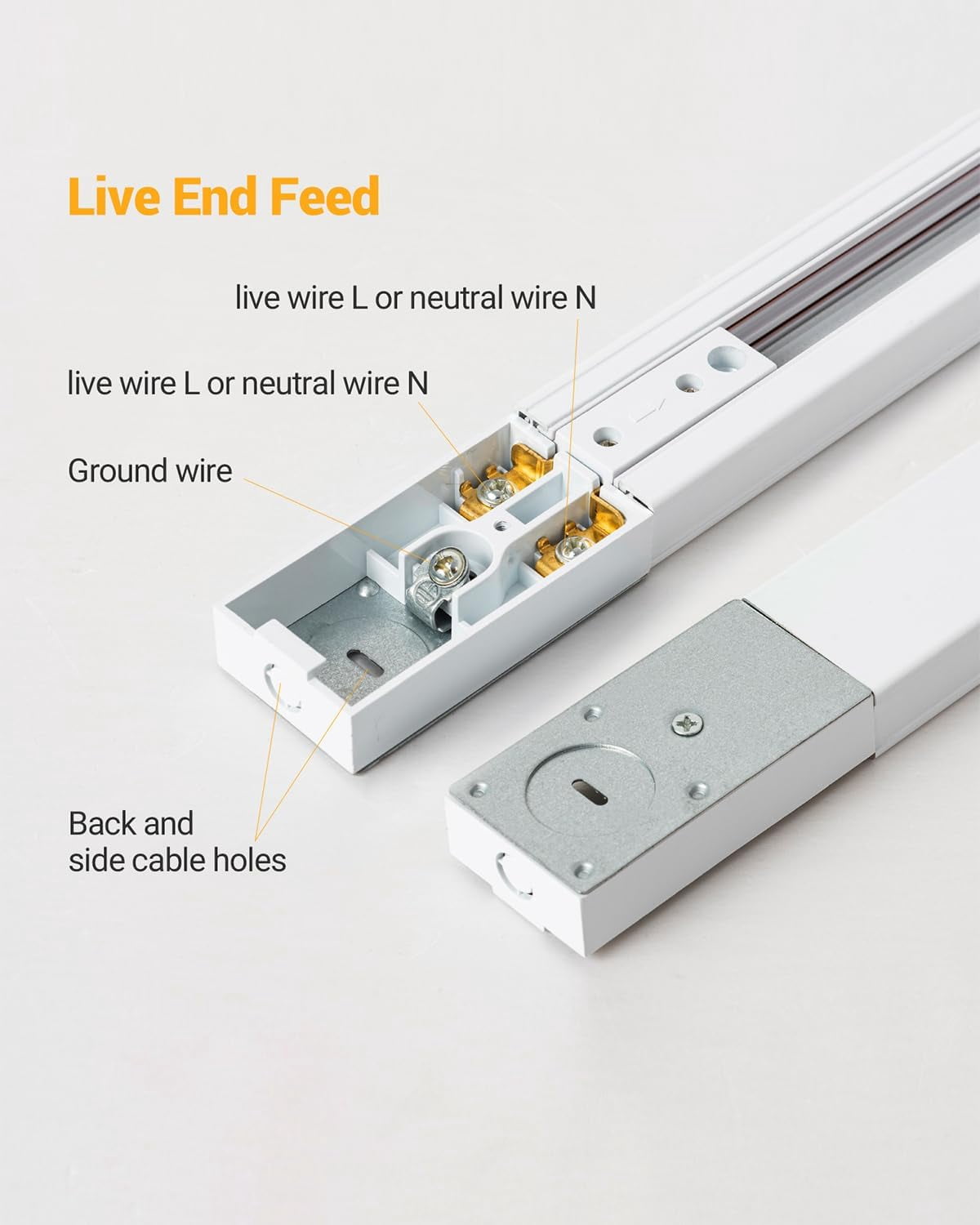 VANoopee 3-Color Zoomable 6 Light LED Track Lighting Kit with 6.6FT H Type Track Lighting Rail, Dimmable Modern Track Lighting Fixtures Ceiling Spotlight 10W 1000lm White