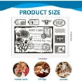 thumbnail image 3 of 1Sheet Postcard Silicone Clear Stamp Seals for Card Making DIY Scrapbooking Photo Album Decoration 5.83x8.23inch, 3 of 9