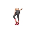 thumbnail image 1 of Aeropostale Womens Active Crop Athletic Track Pants, Grey, Juniors, Small, 1 of 2