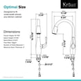 thumbnail image 6 of KRAUS Esina Spot Free Stainless Steel Finish Dual Function Pull-Down Kitchen Faucet, 6 of 12