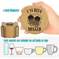 thumbnail image 5 of Cork Coasters with Holder Round Shape Absorbent Coasters Heat Insulation Cup Pads for Home Kitchen, 5 of 7