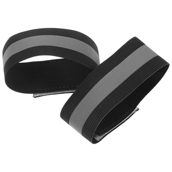 EXHUMKY Black Elastic Reflective Handbands for Sports High Visibility Safety Gear Night Running Cycling