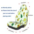 thumbnail image 3 of Wukai Cartoon Fruit Full Set Car Seat Covers with Soft Padding Universal Auto Front Seats Protector and Cushion Mat, 3 of 5