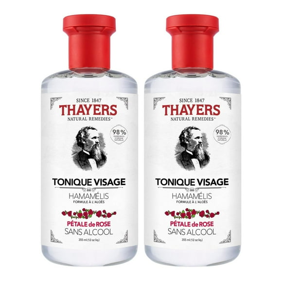 Rose Petal Face Toner with Witch Hazel & Aloe Vera, Duo Pack